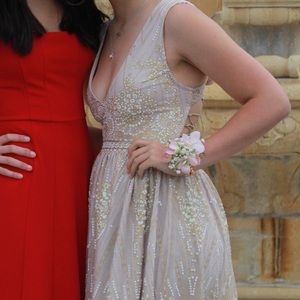 Hello Molly Gold on the Ceiling dress